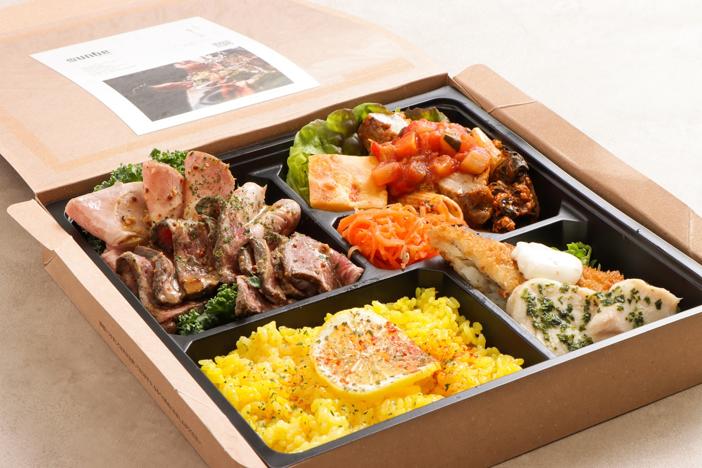 【2,500円】to-un-be国産牛醤油麹漬け焼ローストビーフ&ハーブローストポーク弁当