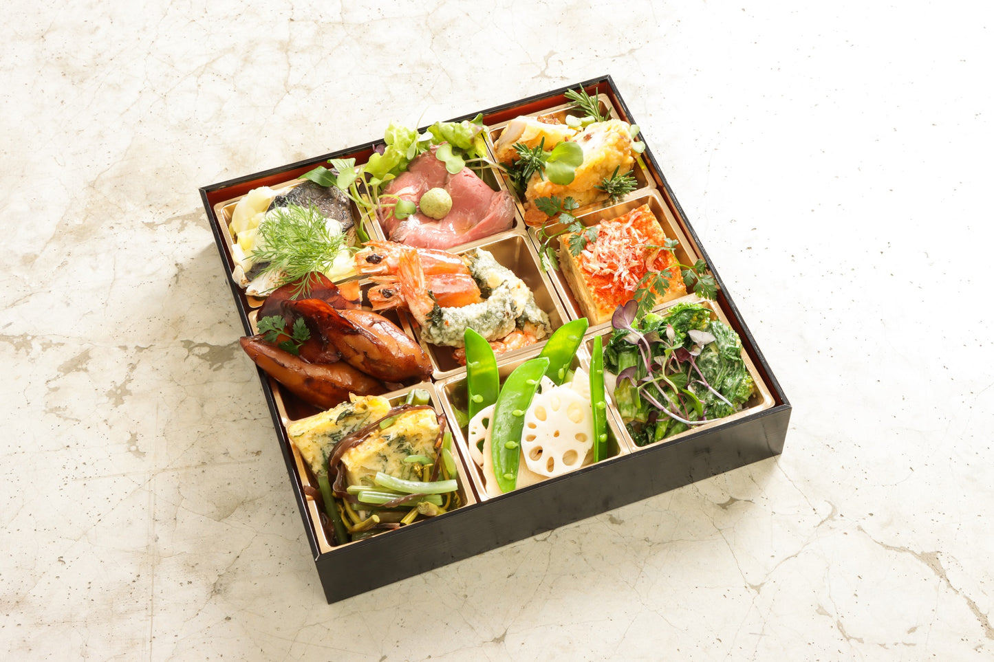 【Monthly collab box(月替わりコラボセット)】3月春の和創作フレンチと丹羽黒鶏の骨付き鶏もも肉のコンフィ・ドルチェセット