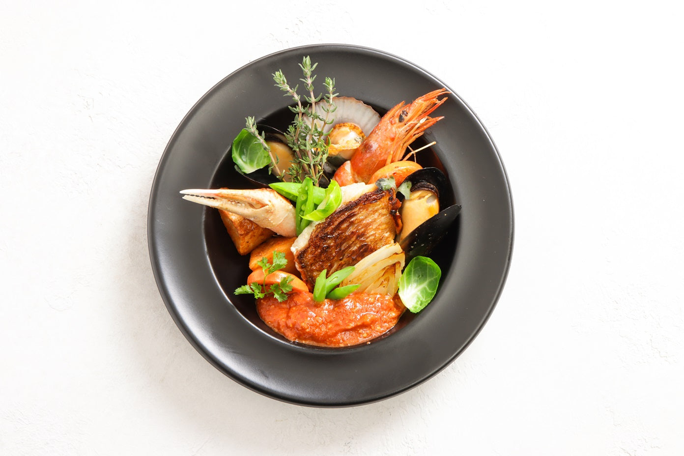 【SPECIAL SEAFOOD COURSE】魚介のオードブルと魚介のメイン料理2種・ドルチェセット※デリバリー