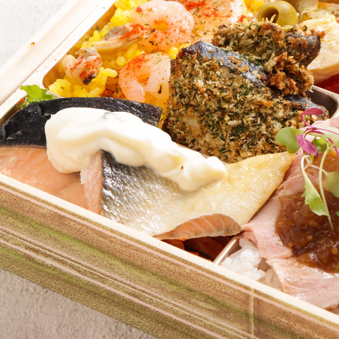 2種のお魚メインとお肉も楽しめる