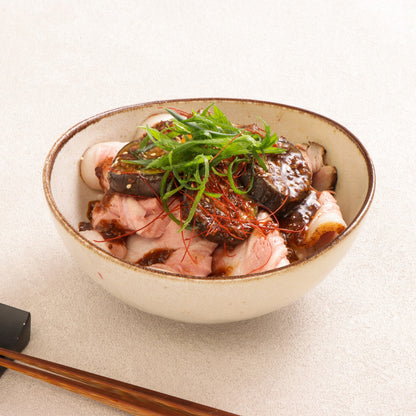 霧島黒豚の炙り茄子丼