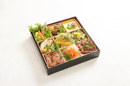 【Monthly collab box（月替わりコラボセット）】4月欧風「春の味覚」オードブルとメイン料理「仔羊と筍のブレゼ」・ドルチェセット