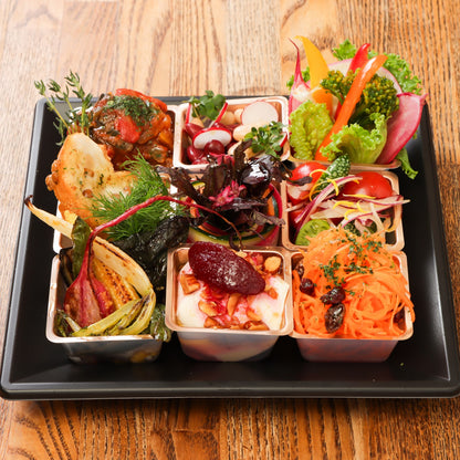 【VEGETABLE COURSE】野菜のオードブルと野菜のメイン料理セット※デリバリー