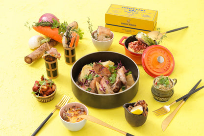 【Monthly collab box（月替わりコラボセット）】11月 ビストロ 秋の味覚とメイン料理「イベリコ豚のオージュ風煮込み」・ドルチェセット