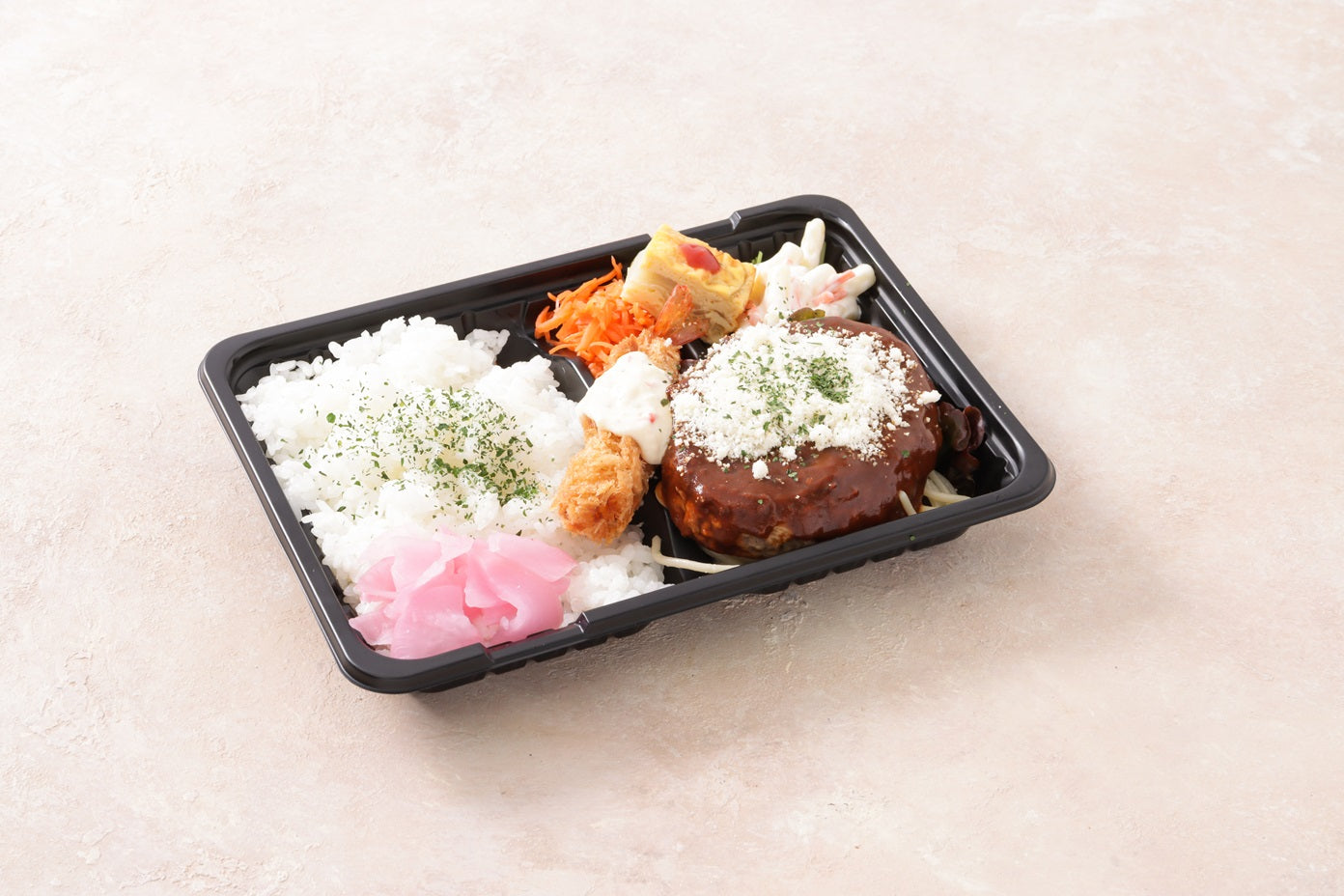 【880円】特製デミグラスとパルミジャーノのハンバーグ弁当