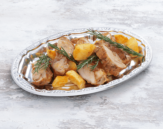 スパイス香るケイジャンチキンとローストポテト