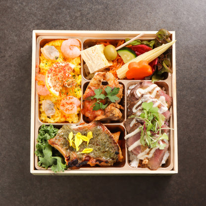 国産牛ローストビーフ×赤魚×ケイジャンチキン