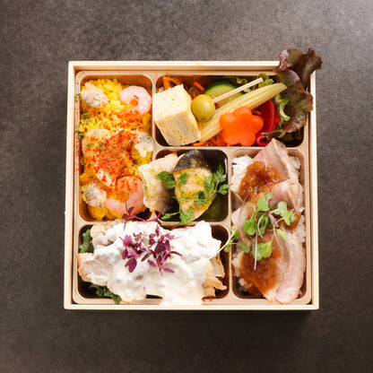 鶏肉×サーモン×ローストポーク